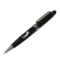 Glossy Black Golfer Design Mechanical Pencil